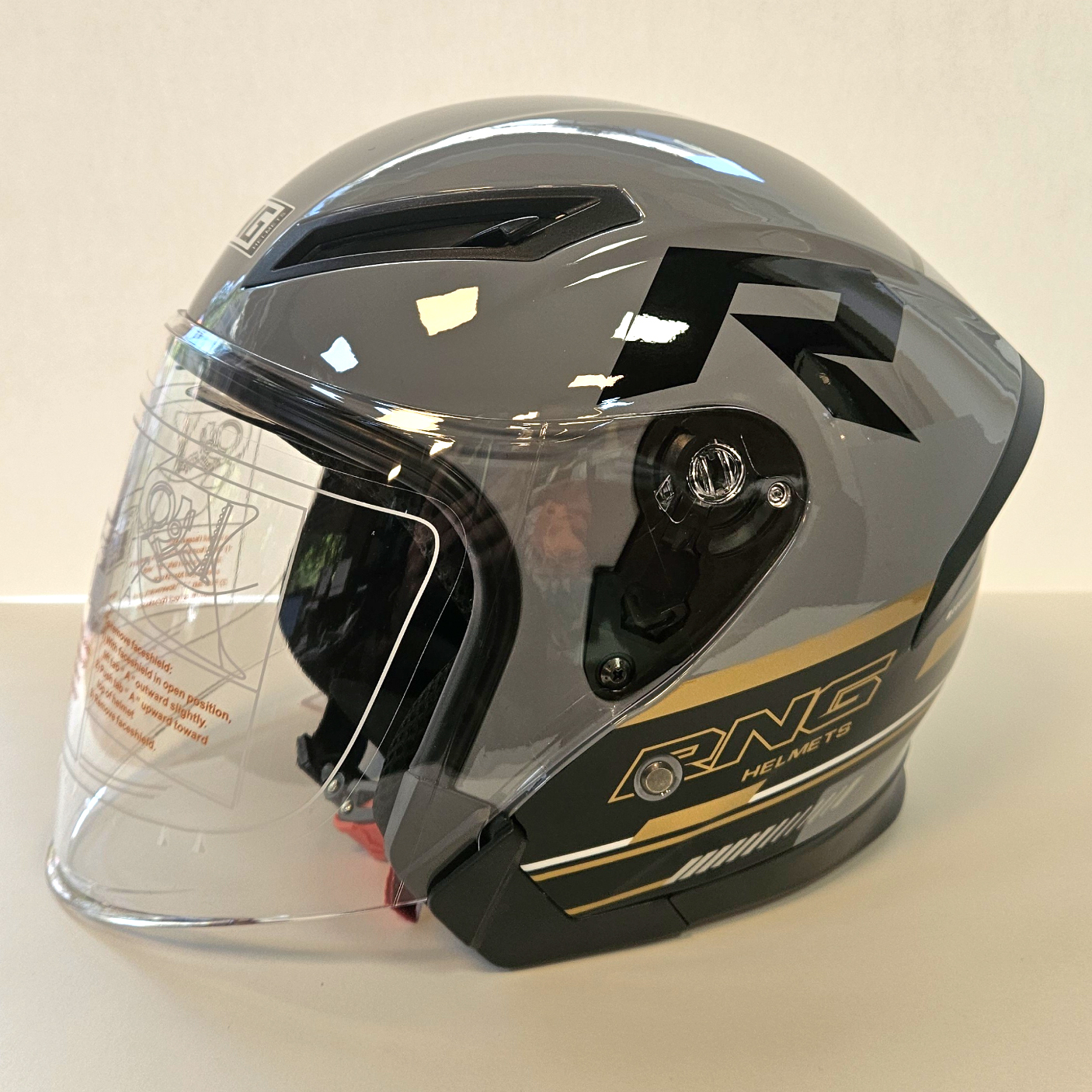 کلاه کاسکت بدون فک RNG مدل BLADE GY-705 سایز XL استاندارد DOT