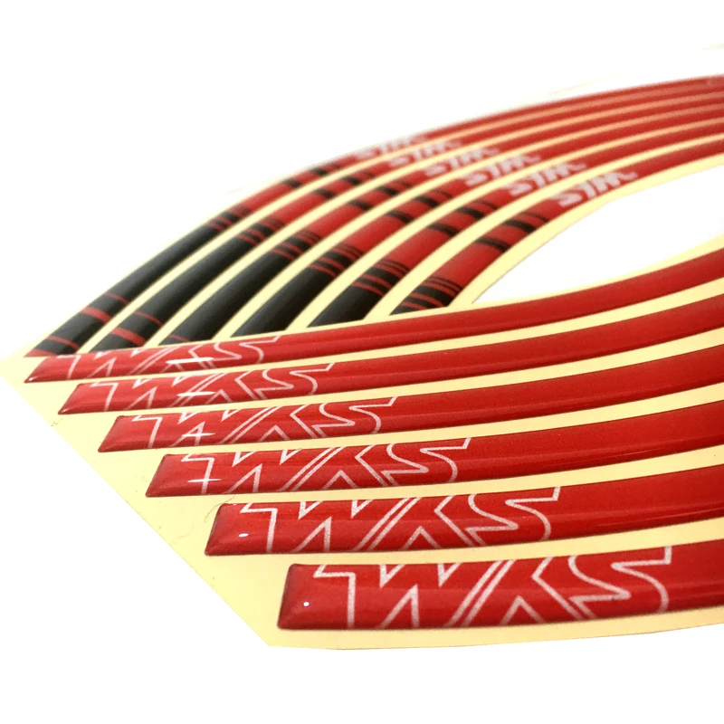 برچسب دور رینگ موتور سیکلت مدل SYM بسته 12 عددی