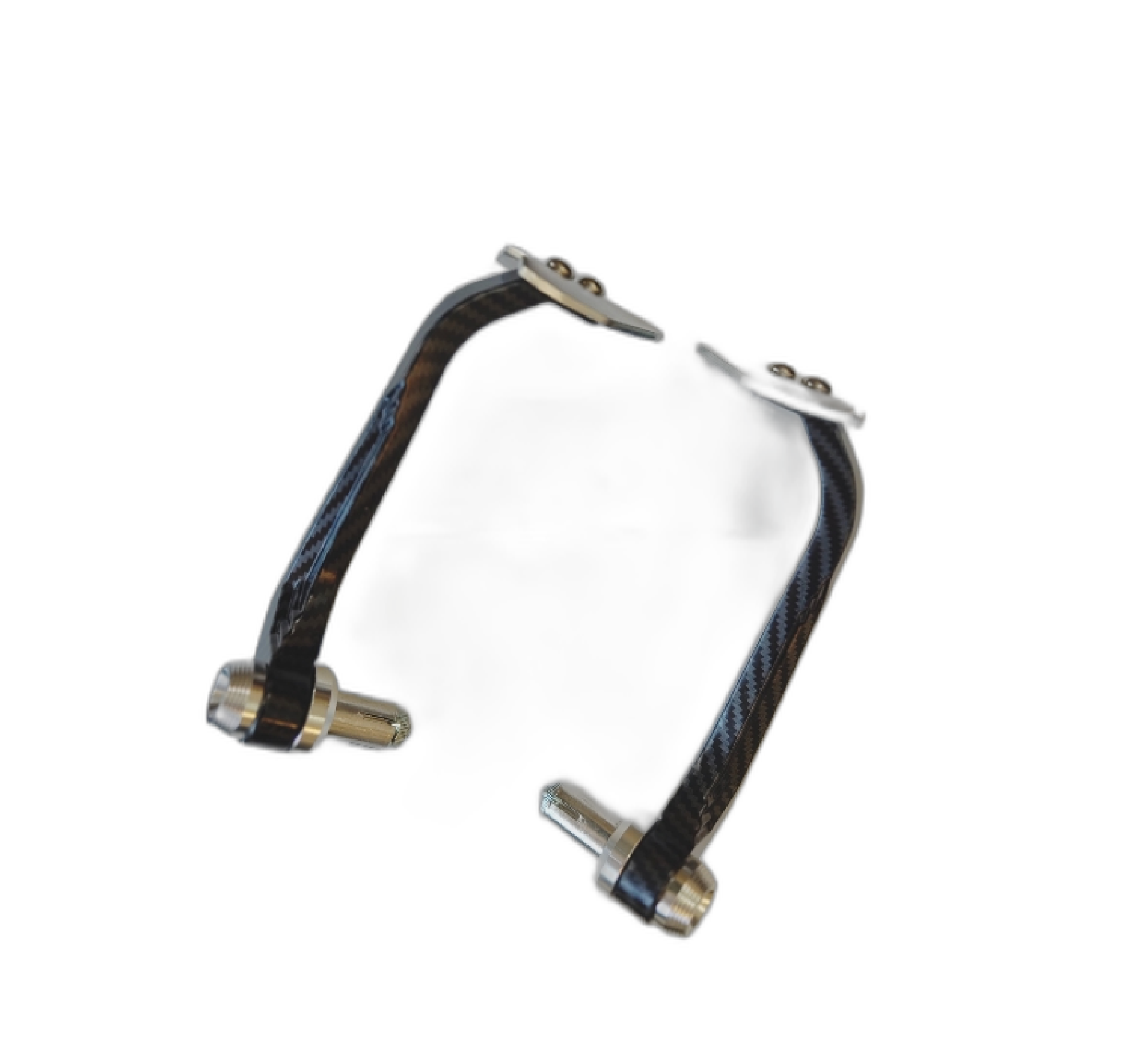 هندگارد موتور سیکلت طرح کربن فلزی مدل CARBON SILVER