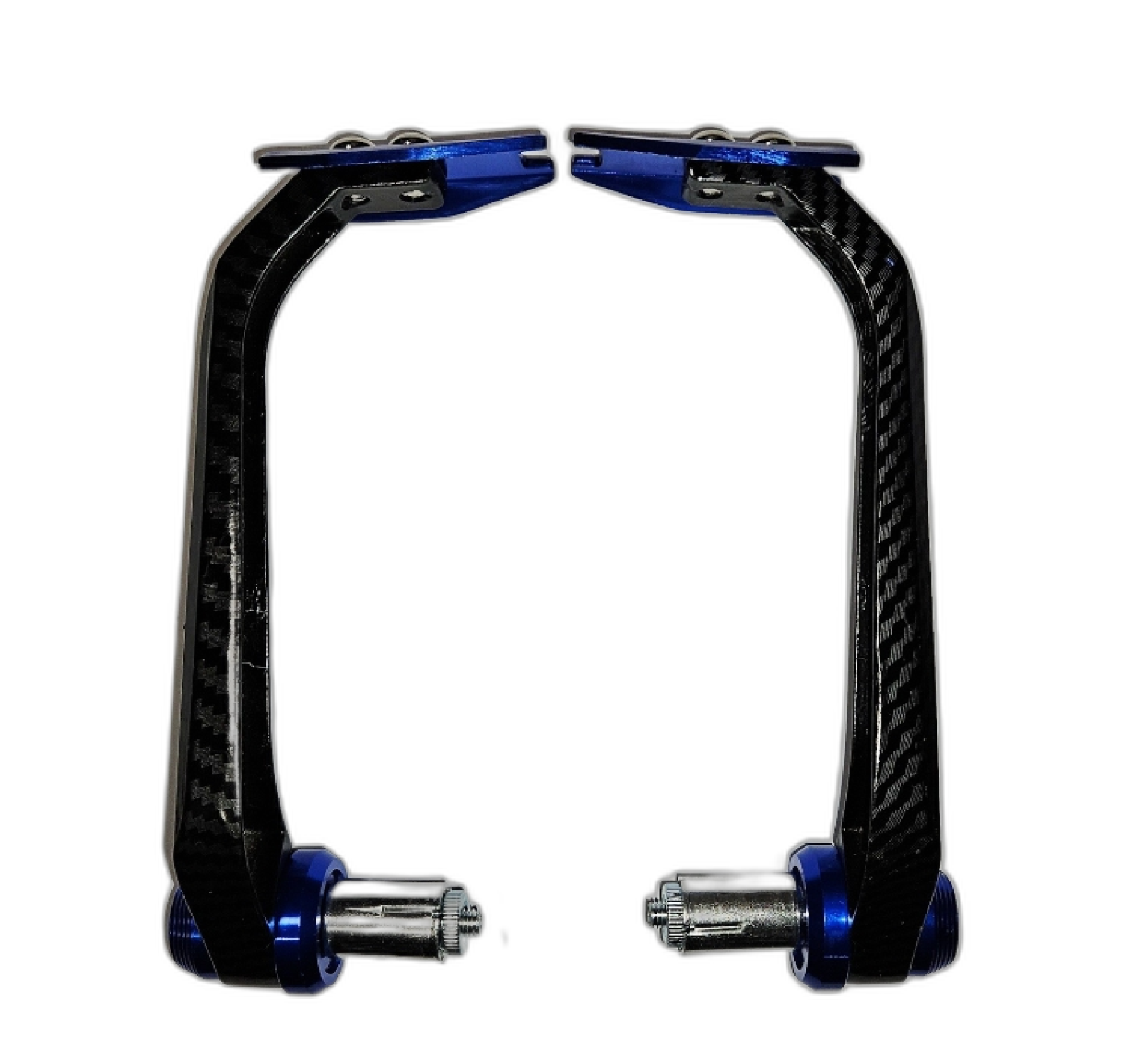 هندگارد موتور سیکلت طرح کربن فلزی مدل CARBON BLUE