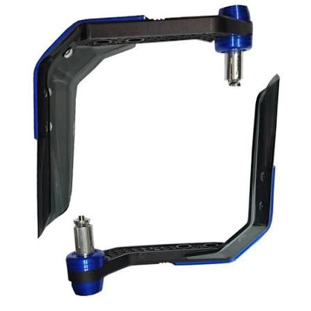 هندگارد موتور سیکلت طلق دار بسته دو عددی BLUE