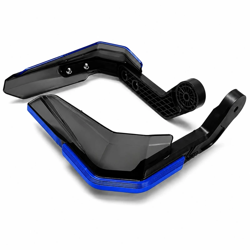 هندگارد موتور سیکلت طلق دار بسته دو عددی BLUE